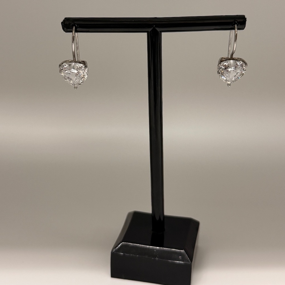 Silver Heart Earrings